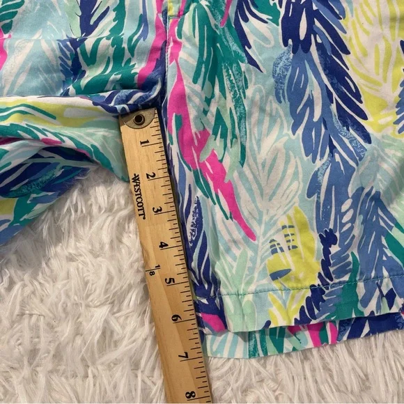 Lilly Pulitzer Jayne Shorts Womens Size 4 Lightweight As A Feather Tropical - Picture 9 of 11